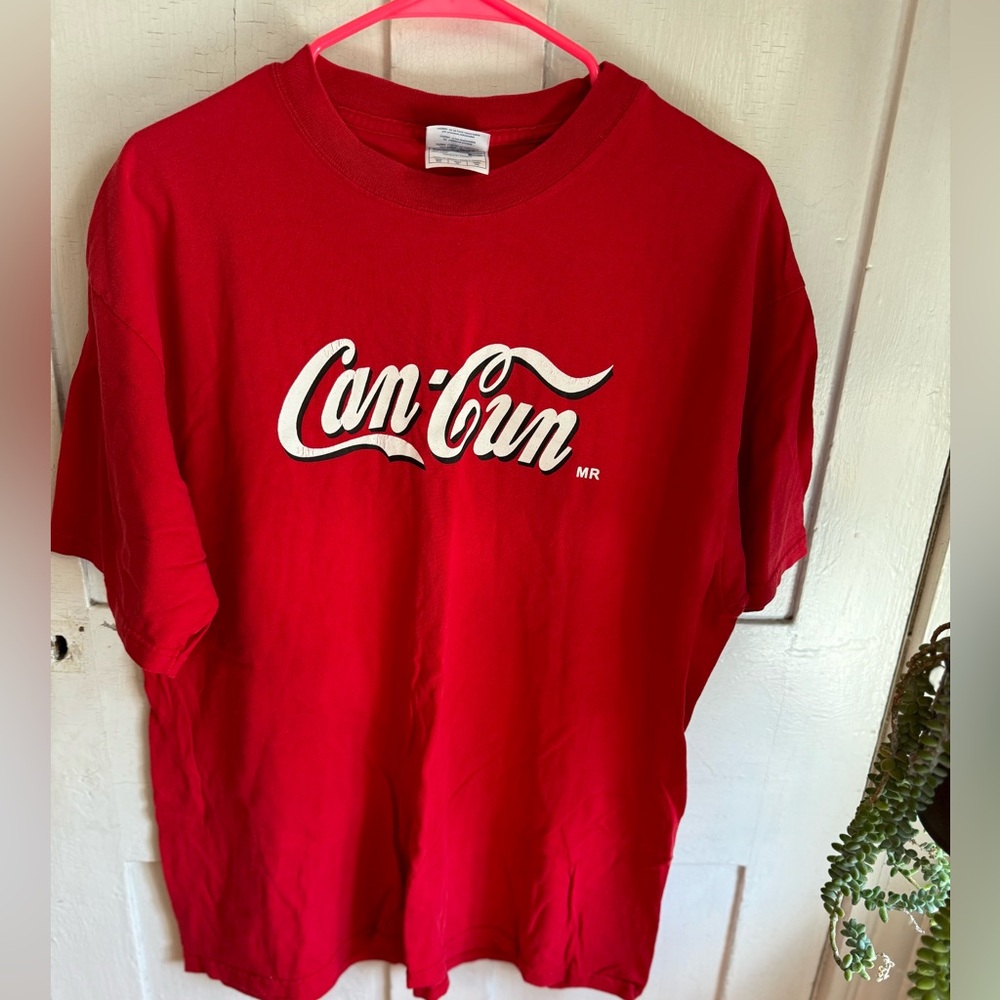 Can-Cun Coca Cola themed t shirt